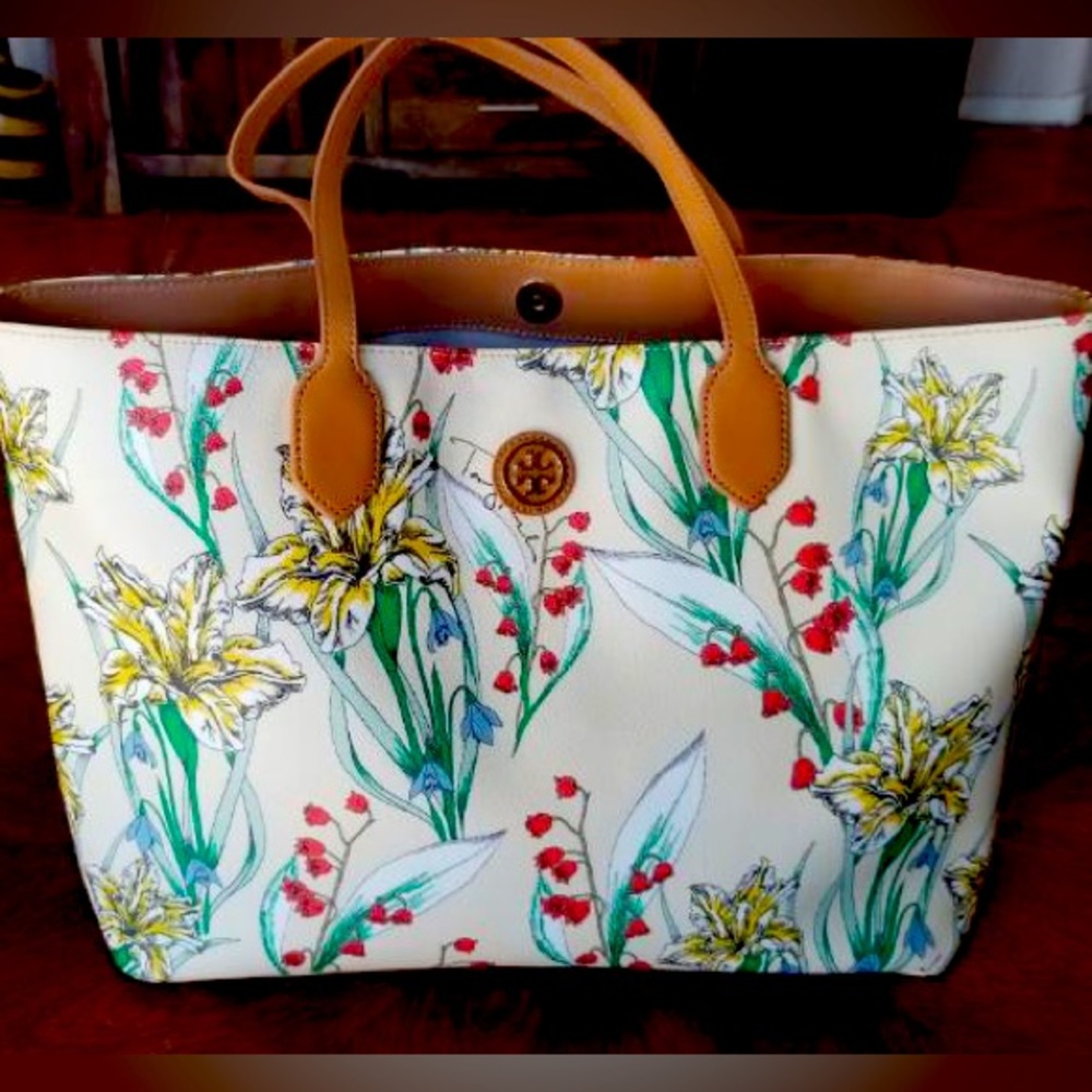 Tory Burch Floral Tote